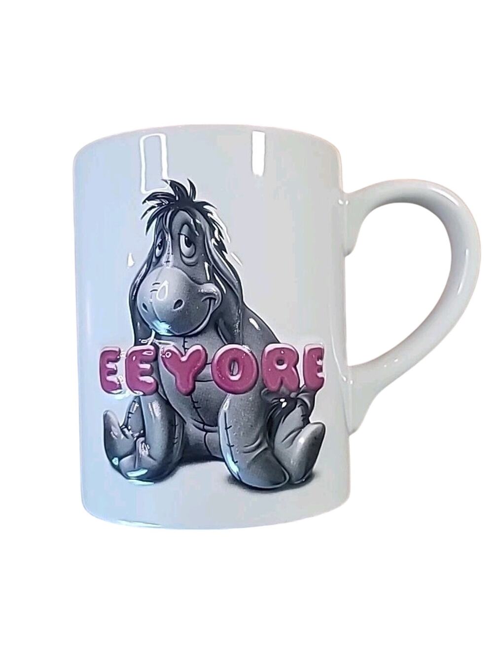 Disney Store Eeyore 3D Mug Winnie the Pooh Large Purple Cup